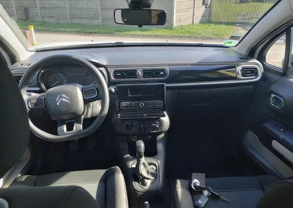 Citroen C3 cena 24500 przebieg: 49616, rok produkcji 2018 z Dębica małe 56
